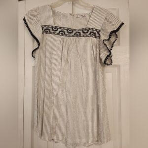 L Love Flutter Sleeve Top